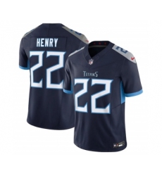 Men's Tennessee Titans #22 Derrick Henry Navy 2023 F.U.S.E Vapor Untouchable Stitched Jersey