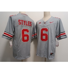 Men's Ohio State Buckeyes #6 Sonny Styles Grey FUSE College Football Jersey