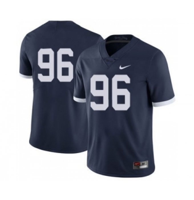 Men Penn State Nittany Lions #96 Navy Jersey