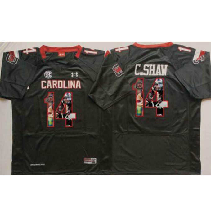 South Carolina Fighting Gamecocks #14 Connor Shaw Black Player Fashion Stitched NCAA Jersey