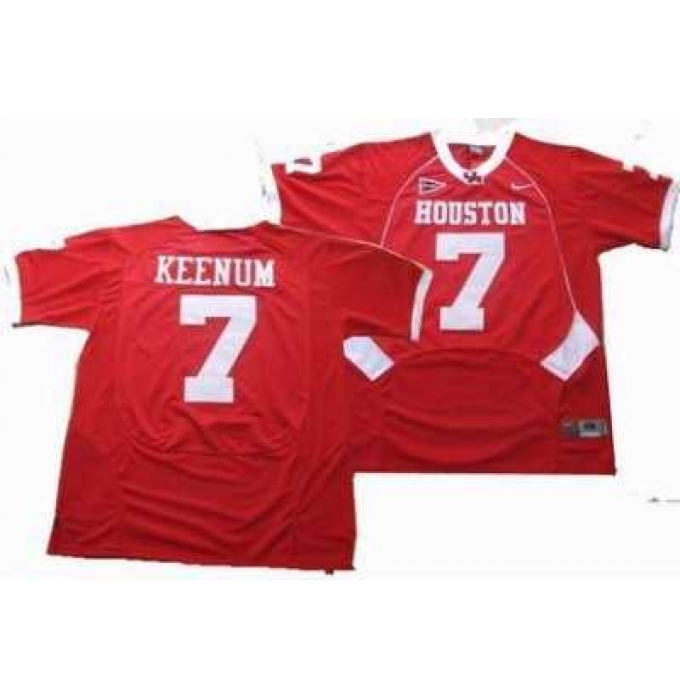 NCAA Houston Cougars #7 KEENUM red jerseys