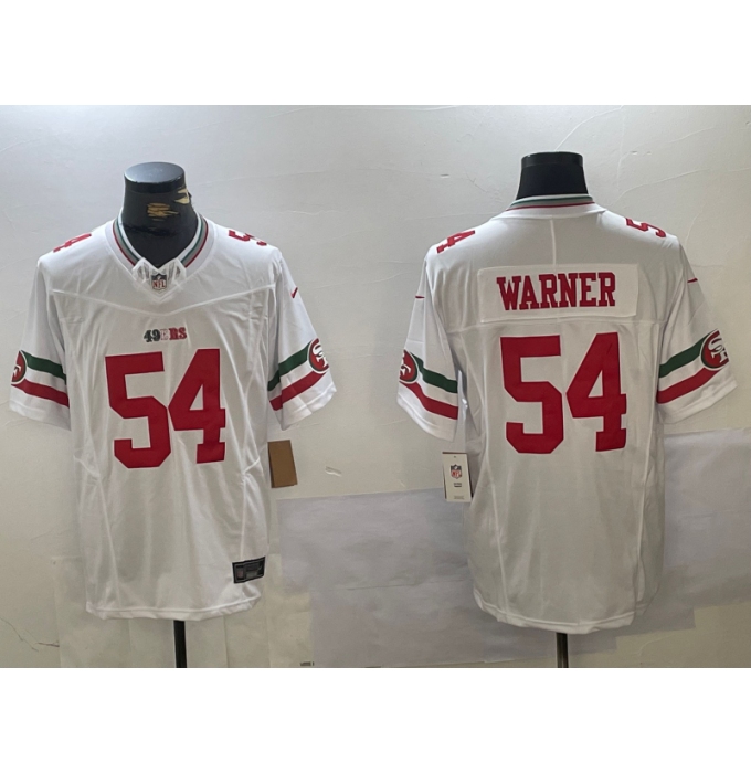 Men's San Francisco 49ers #54 Fred Warner White FUSE Mexico Vapor Limited Stitched Jersey