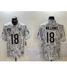 Men's Chicago Bears #18 Caleb Williams Arctic Camo 2024 FUSE Salute to Service Limited Stitched Jersey