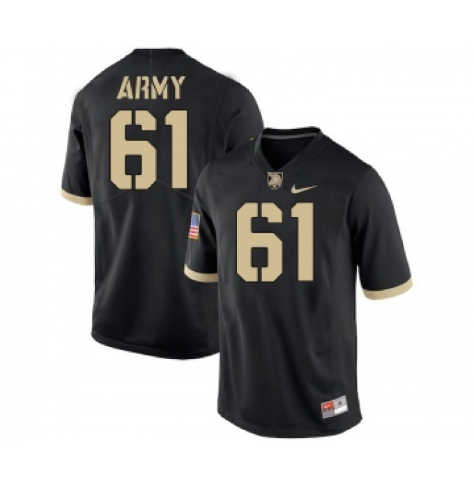 Army Black Knights 61 Joe Steffy Black College Football Jersey