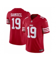 Men's San Francisco 49ers #19 Deebo Samuel Red 2023 F.U.S.E. Vapor Untouchable Limited Stitched Football Jersey