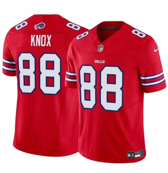 Men's Buffalo Bills #88 Dawson Knox Red 2024 F.U.S.E. Vapor Untouchable Limited Stitched Football Jersey