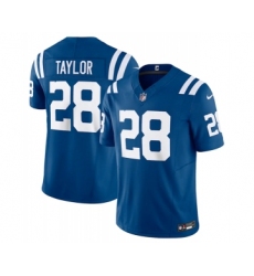 Men's Indianapolis Colts #28 Jonathan Taylor Blue 2023 F.U.S.E Vapor Untouchable Stitched Football Jersey