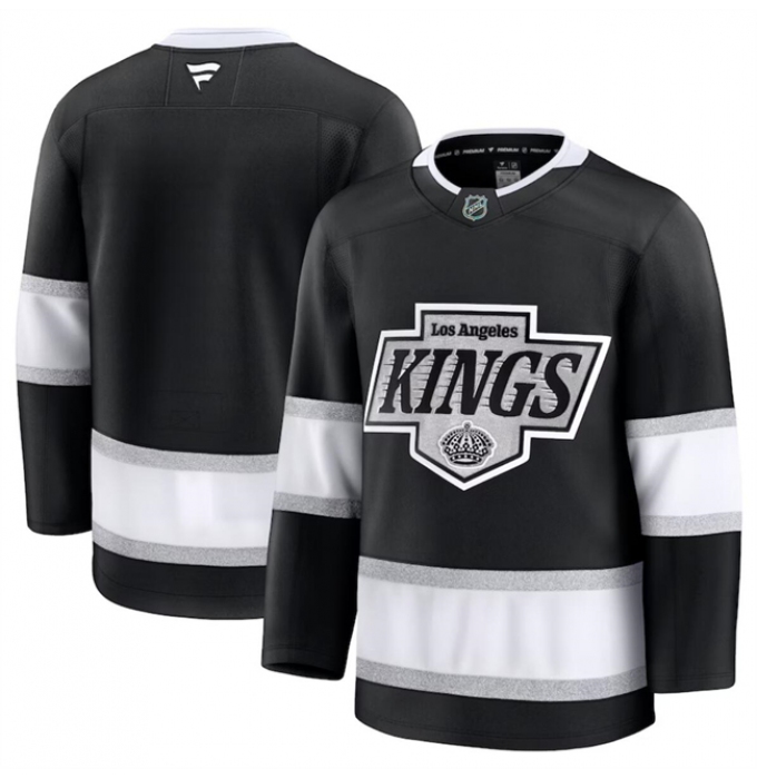 Men's Los Angeles Kings Blank Black 2024-25 Home Stitched Hockey Jersey