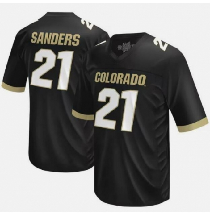 Men's Colorado Buffaloes #21 Shilo Sanders University of Football Jersey