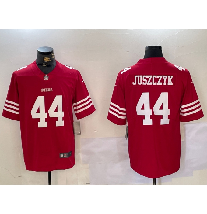 Men's San Francisco 49ers #44 Kyle Juszczyk Red Vapor Stitched Nike Limited Jersey